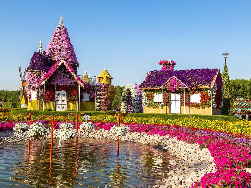 Dubai Miracle Garden ist einer schöner Blumengarten