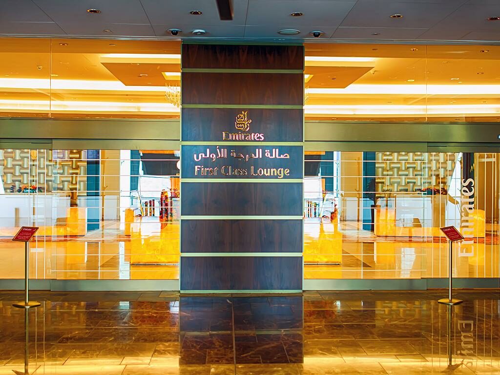 Emirates First Class Lounge am Dubai International Airport