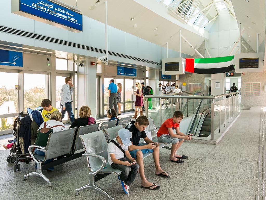 Palm Jumeirah Monorail Atlantis Aquaventure Station