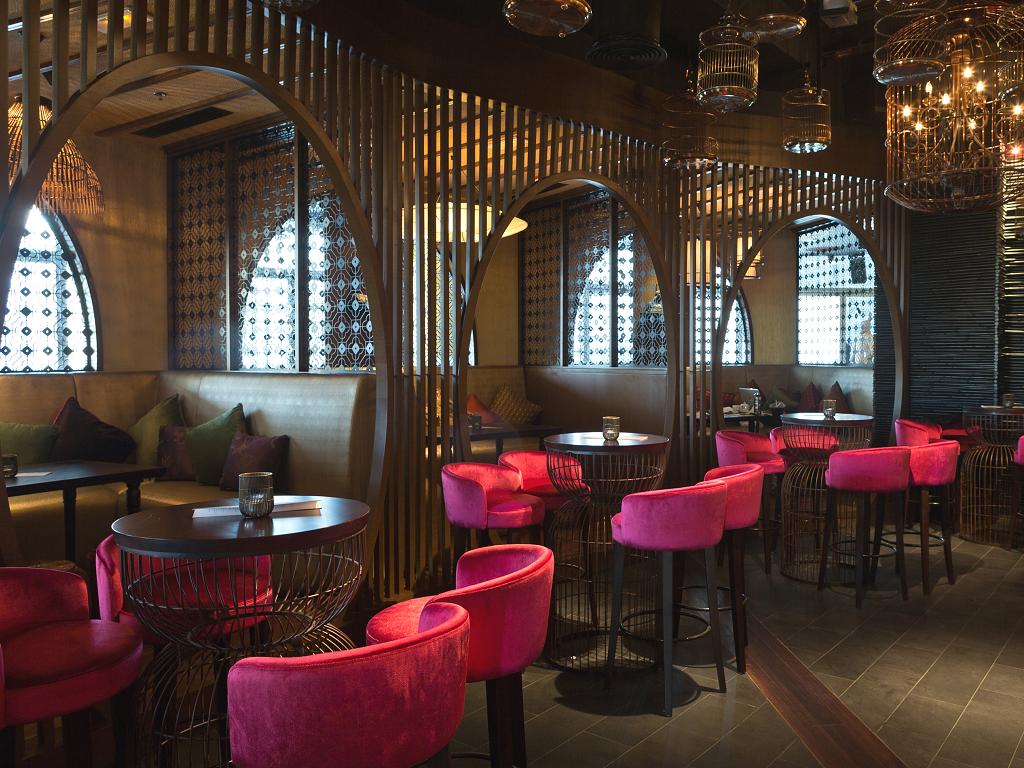 Ein Restaurant im Pier 7 in Dubai