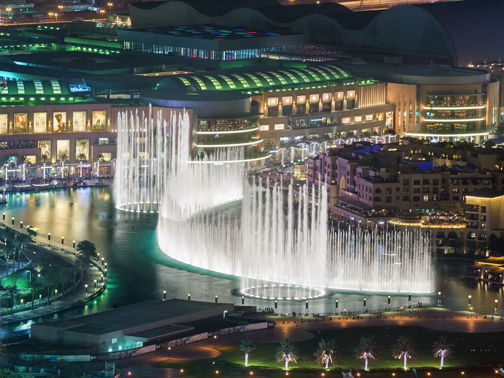 Dubai Fountain Wasserfontänen