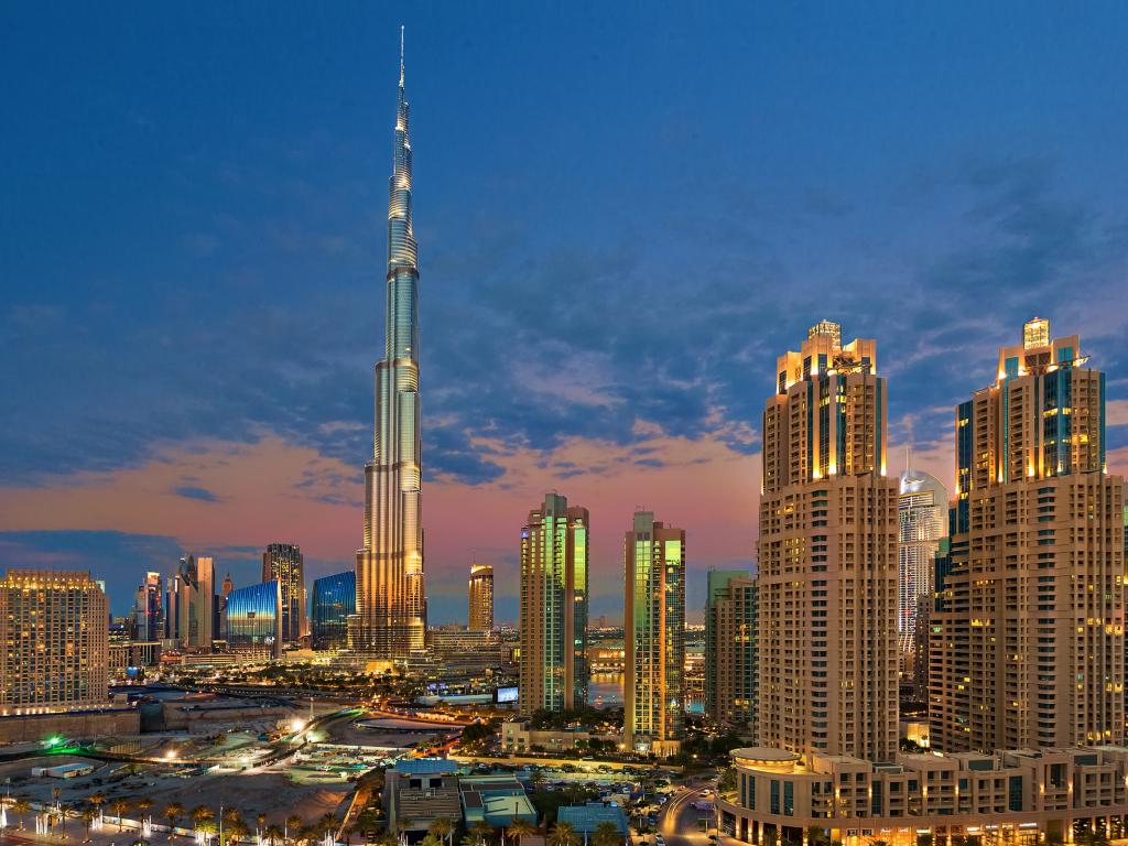 Burj Khalifa am Abend