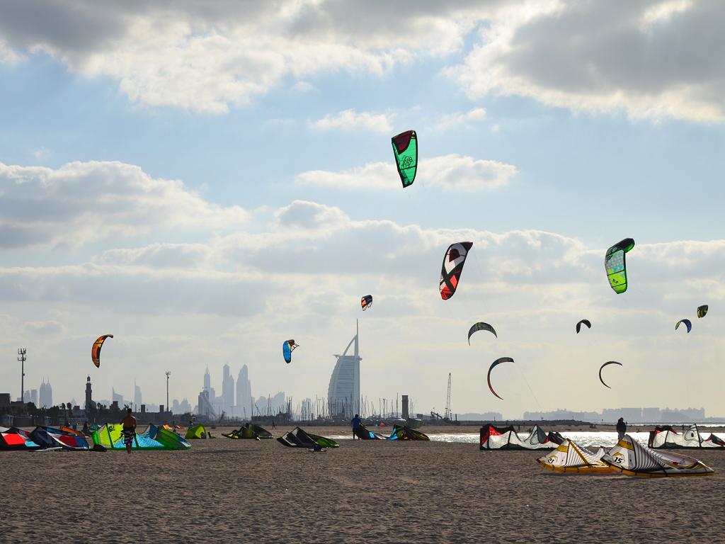 Der Kite Beach von Dubai
