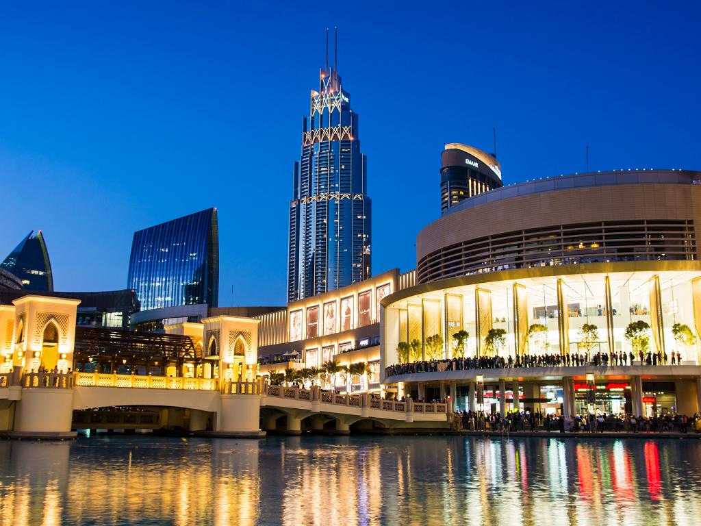 Dubai Mall am Abend