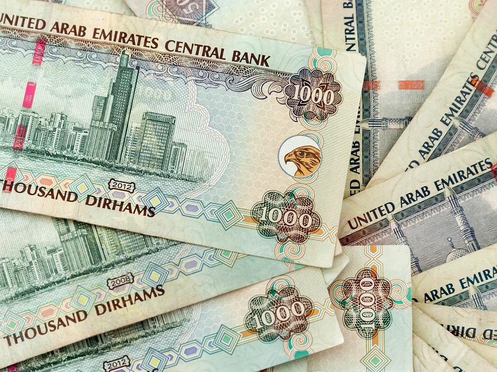 V.A.E. Dirham Geldscheine