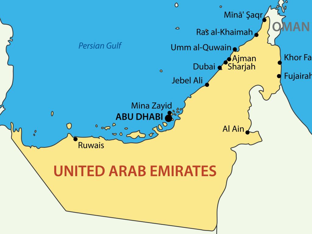 Dubai Kontinent und wo sich das Emirat überhaupt befindet