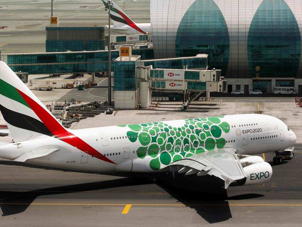 Expo 2020 Flugzeug von © Emirates Airbus A380