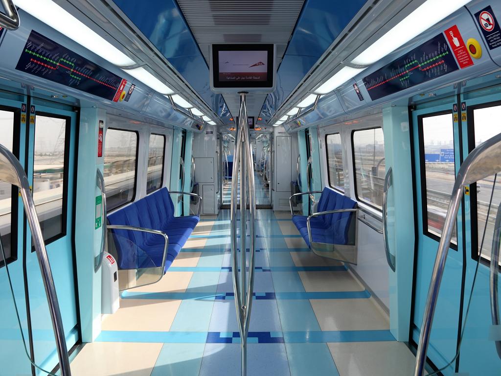 Eine Kabine von der Dubai Metro