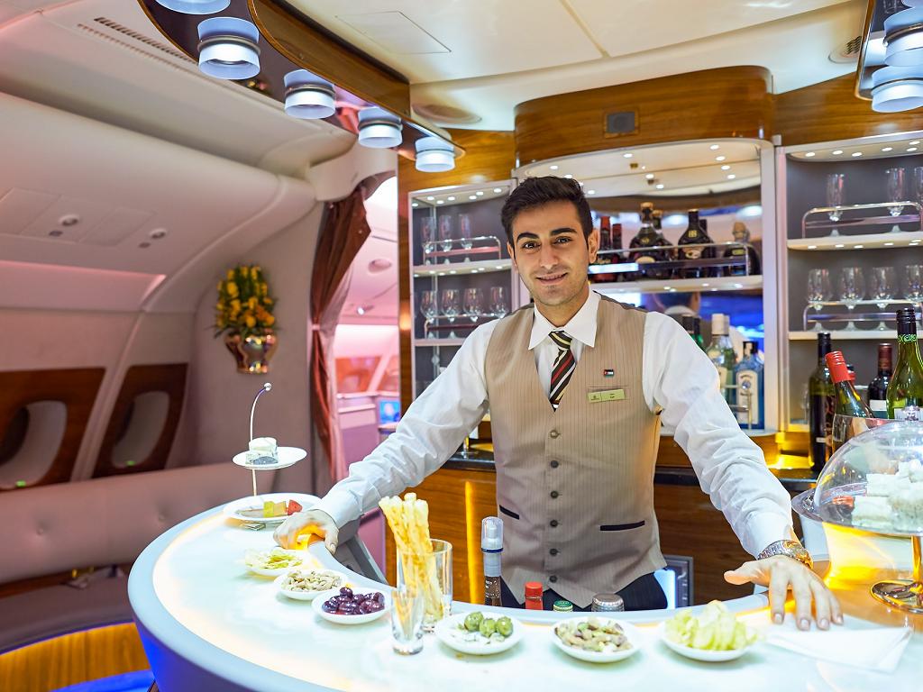 Bar im Emirates A380