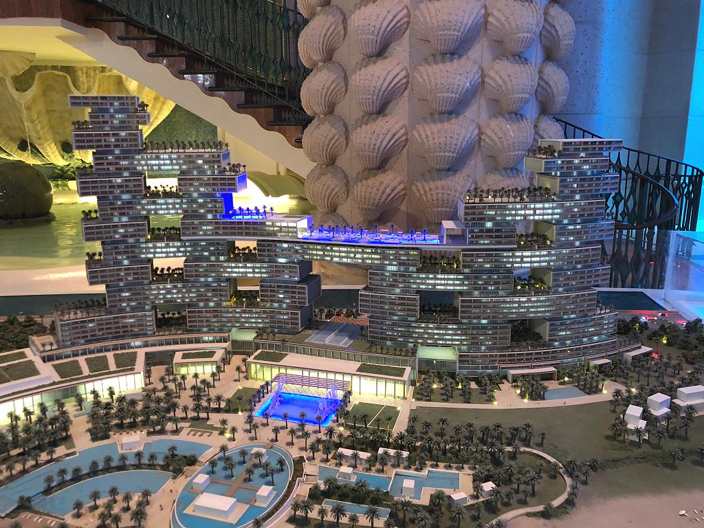 Modell vom Royal Atlantis in Dubai